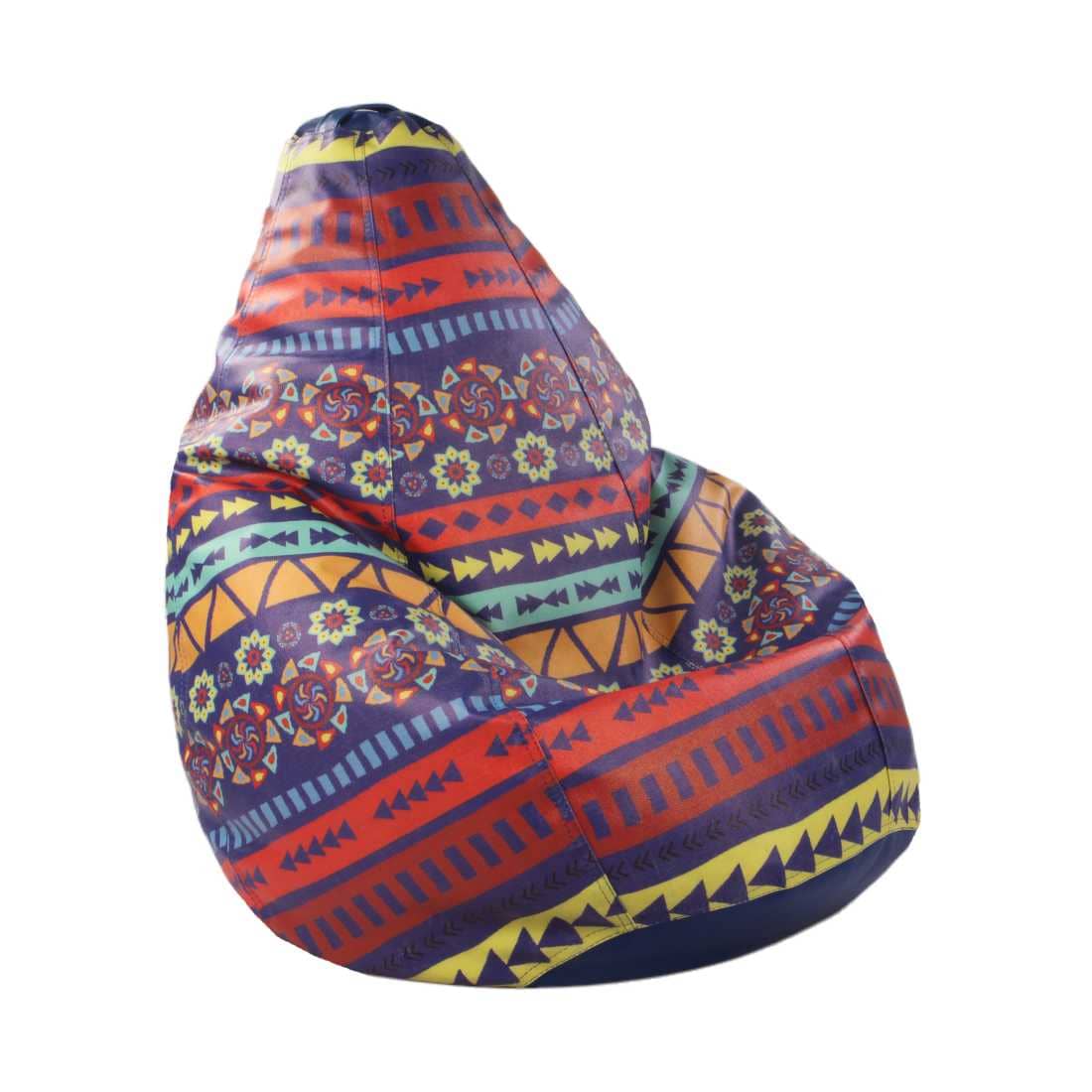 Orka Digital Printed Tribal Theme Jumbo Bean Bag Filled With Beans view 8
